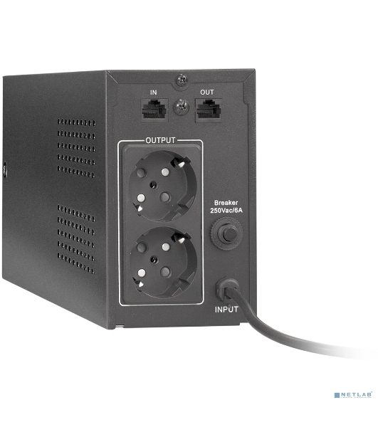 Источник бесперебойного питания ExeGate Power Back BNB-850.LED.AVR.EURO.RJ 850VA/480W, LED, AVR,2 евророзетки, RJ45/11, черный