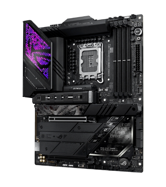 Материнская плата ASUS ROG STRIX Z890-E GAMING WIFI, LGA 1851, Intel Z890, 4xDDR5, 4xSATA, 7xM.2, 1xPCIe 5.0 x16, 1xPCIe 4.0 x16, 1xHDMI, 1xDP, 2xUSB-C Thunderbolt 4, 7xUSB-A 3.2 Gen 2, 3xUSB-A 3.2 Gen 1, 2xUSB-C 3.2 Gen 2x2, 1x 5Gb LAN, 2x3.5 мм, 7.1, ATX