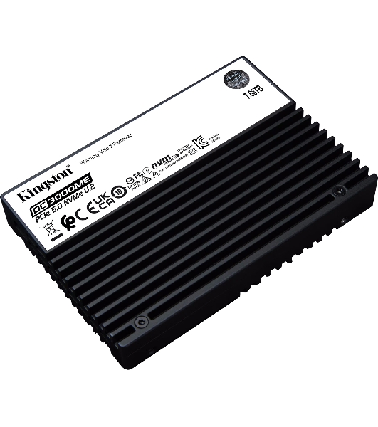 Накопитель SSD Kingston DC3000ME 7680Gb, U.2(2.5' 15мм), NVMe, PCIe Gen 5x4, 3D TLC, R/W 14000/1000Mb/s, IOPs 2 800 000/500 000, TbW 14016, DWPD 1 (12 мес)