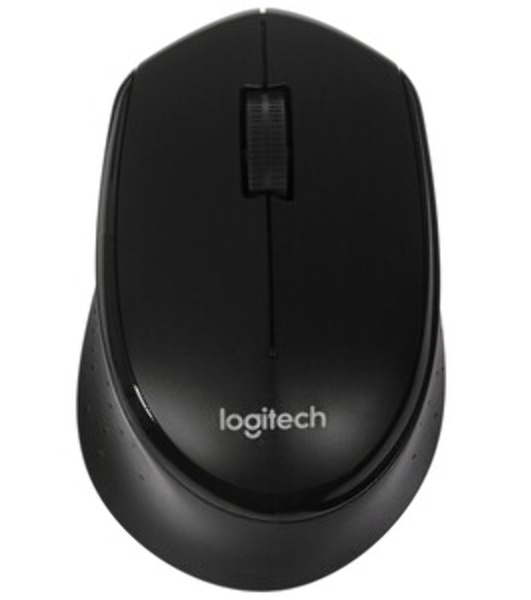Мышь беспроводная Logitech M330 SILENT PLUS черный, 1000 dpi, радиоканал, USB, кнопки - 3