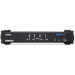 Переключатель KVM ATEN CS1784A-AT-G KVM+Audio+USB 2.0, 1 user USB+DVI => 4 cpu USB+DVI, со шнурами USB 4х1.8м., 2560x1600 60Hz DVI-D Dual Link/2048x, фото4