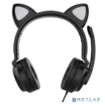 Гарнитура QUMO Game Cat чёрный, проводная, USB, подсветка, фото6
