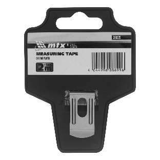 Рулетка MTX Chrom, 2 м x 13 мм, хромированный корпус