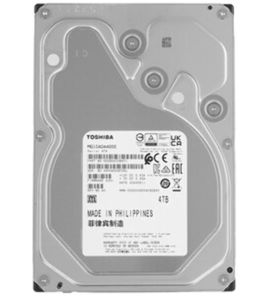 Жесткий диск Toshiba Enterprise HDD 3.5' SATA 4Tb, 7200 rpm, 512MB buffer, 512e/4Kn, MG10ADA400E, 1 year