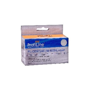 Картридж струйный ProfiLine PL-CD972AE №920XL для принтеров HP officejet 6000/6500/7000 Cyan водн