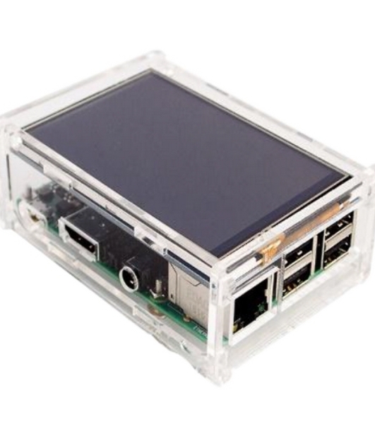Корпус ACD Acrylic Case w/3.5 inch LCD hole for Raspberry Pi 3