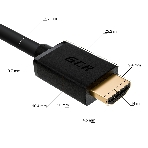 Кабель синхронизации Greenconnect GCR-55269 7.0m HDMI 2.0, XLPE, Outdoor, Ultra HD, 4K 60Hz, 18.0 Гбит/с, HDR 4:4:4, 3D, черный, 2 Х экран, армирование, фото 1