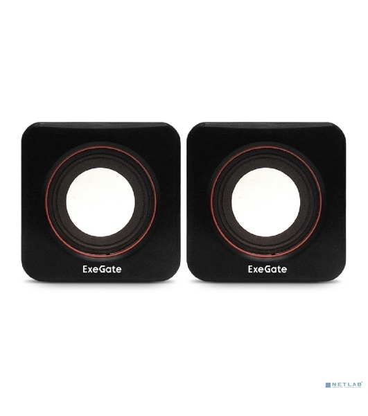 Акустическая система 2.0 ExeGate EX287050RUS Disco 160 (питание USB, 2х3Вт (6Вт RMS), 100-20000Гц, черный)