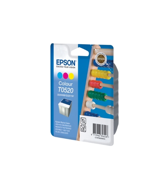 Картридж струйный Epson C13T052040 многоцветный (330 стр.) для Epson St C400/600/800/1520/850/440/460/640