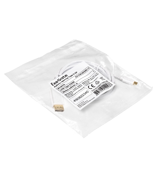 Кабель-адаптер Type-C-DP ExeGate EX-CM-DP20M-1.0 (USB Type-C/20M, 1,0м)