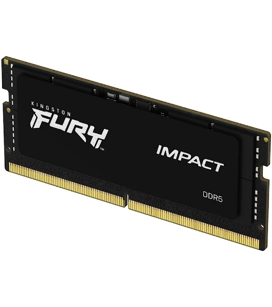 Оперативная память Kingston Fury Impact, DDR5, 32GB (1x32GB), 4800MHz, CL38 SO-DIMM