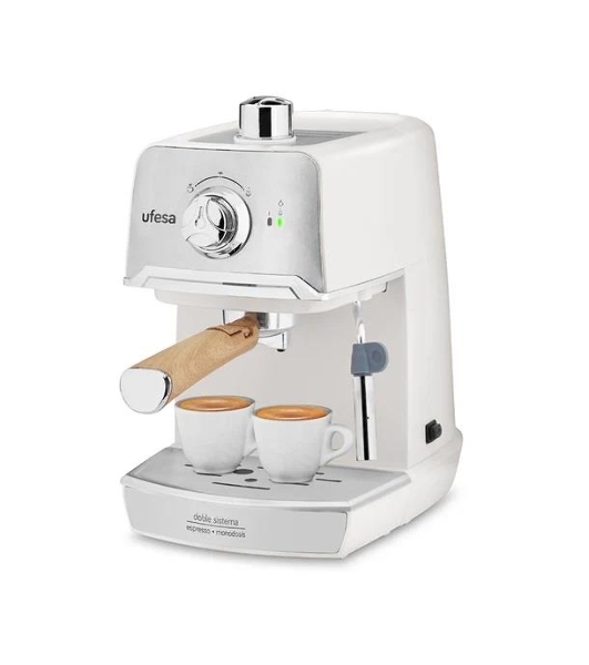 Кофеварка рожковая Ufesa CE7238 CREAM бежевый, исп. кофе - молотый, 1.2 л, 850 Вт, 20 бар