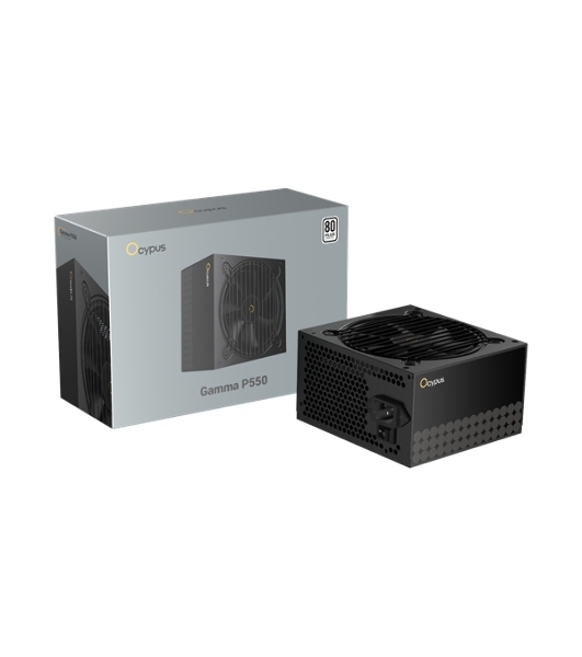 Блок питания Ocypus Gaммa P550 BK (Gaммa-P550-W1HDBK024X-EU), 550Вт, 80 PLUS, 120мм, черный