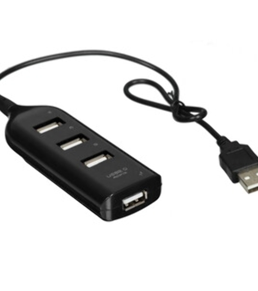 Разветвитель USB Rexant на 4 порта черный