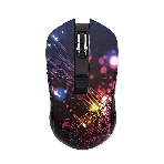 Мышь беспроводная Qumo Fractal M25 черный, 1600 dpi, радиоканал, USB, кнопки - 4, фото2