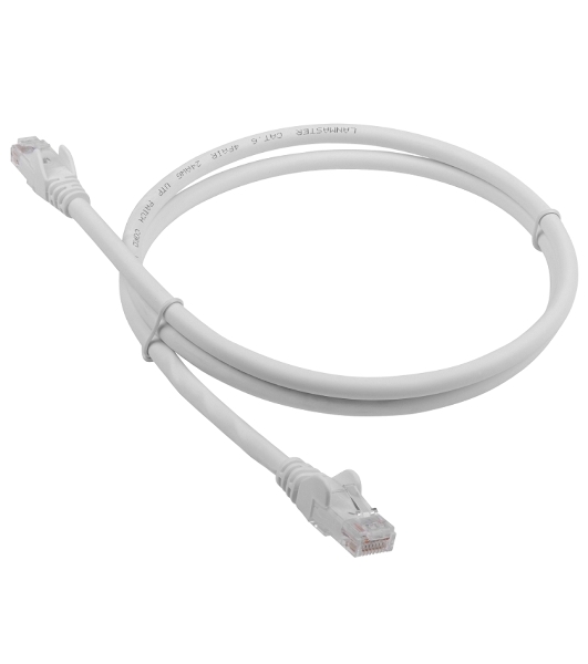 Патч-корд LANMASTER LSZH UTP cat.6, 0.5 м, серый