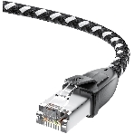 Патч-корд GCR PROF прямой 3.0m, UTP медь cat.6, STRONG черно-белый нейлон, ethernet high speed 10 Гбит/с, T568B, GCR-52778, фото6