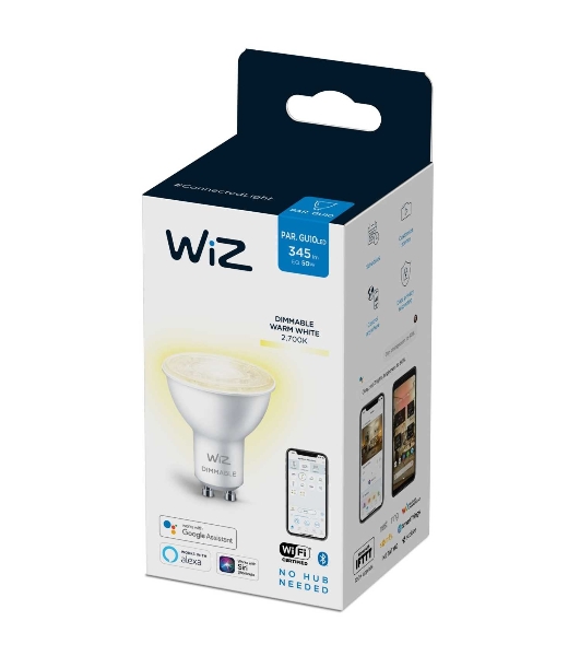 Лампа светодиодная WiZ Wi-Fi BLE 50W GU10 927 DIM 1PF/6