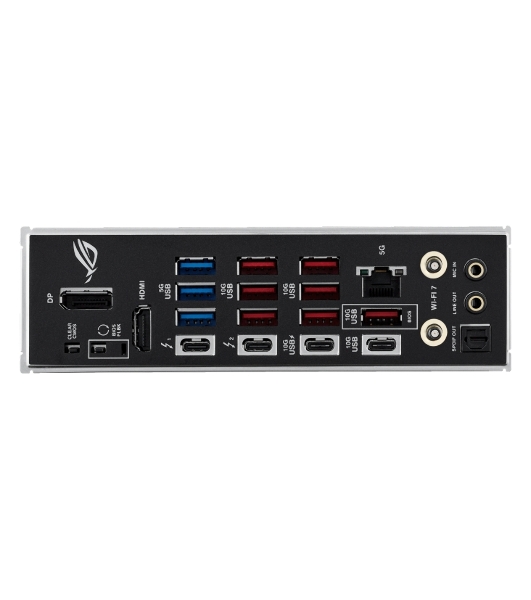 Материнская плата ASUS ROG STRIX Z890-E GAMING WIFI, LGA 1851, Intel Z890, 4xDDR5, 4xSATA, 7xM.2, 1xPCIe 5.0 x16, 1xPCIe 4.0 x16, 1xHDMI, 1xDP, 2xUSB-C Thunderbolt 4, 7xUSB-A 3.2 Gen 2, 3xUSB-A 3.2 Gen 1, 2xUSB-C 3.2 Gen 2x2, 1x 5Gb LAN, 2x3.5 мм, 7.1, ATX