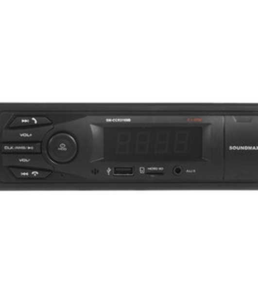 Автомагнитола Soundmax SM-CCR3169B, 1 DIN, Bluetooth, USB Type-A, AUX