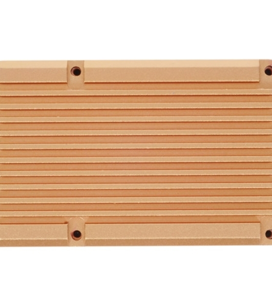 Корпус Qumo Aluminum case without fan, Raspberry Pi 4, gold(RS005)