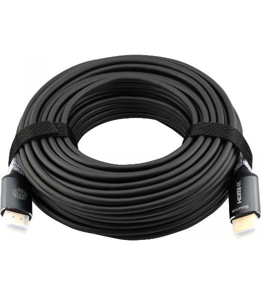 Кабель аудио-видео Cactus CS-HDMI-AOC-2-20 HDMI (m)/HDMI (m) 20м. позолоч.конт. черный