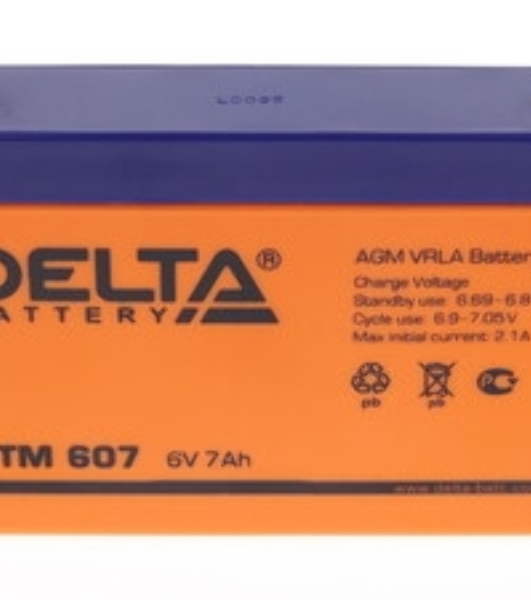 Батарея для ИБП Delta DTM 607 (6V, 7Ah)