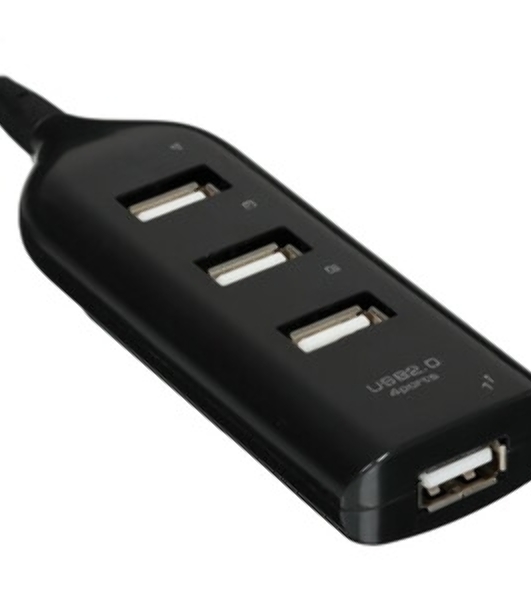 Разветвитель USB Rexant на 4 порта черный