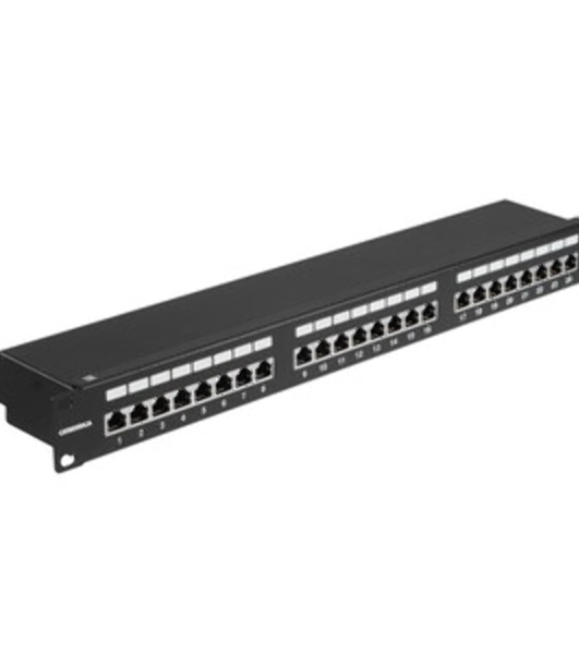 Патч-панель ITK PP24-1UC5EF-K05-G 1U кат. 5Е FTP 24 порта (Krone) GENERICA