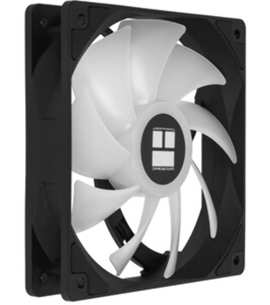 Кулер для корпуса Thermaltight TL-C12C-S (120x120x25мм, 4-pin PWM, ARGB, 66.17CFM, 25.6dBA, 1550RPM, черный)