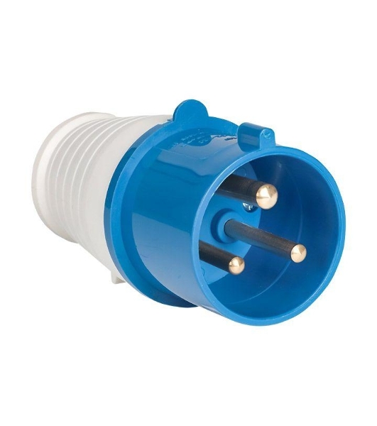Вилка эл. каб. 32А 2P+РЕ 220В IP44 (023) EKF ps-023-32-220