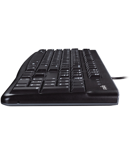 Комплект клавиатура+мышь Logitech MK120 проводной, USB, 1000 DPI, чёрный(заводская гравировка)