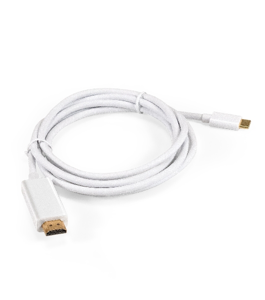 Кабель-адаптер Type-C-HDMI ExeGate EX-CM-HDMI2M-0.1 (USB Type-C/19M, 4K@120HZ 8K@ 30Hz, 1,8м)