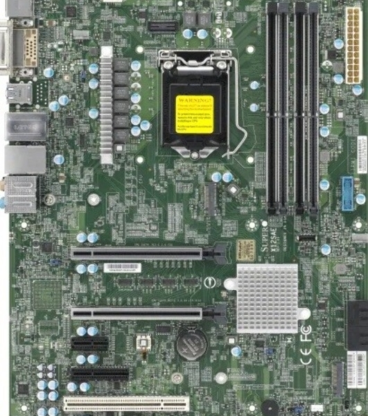 Материнская плата Supermicro MBD-X12SAE-B, LGA 1200, Intel W480, 4xDDR4, 4xSATA, 2xM.2, 3xPCIe 3.0 (x16, x16, x1), 1xDP, 1xHDMI, 1xDVI-D, 2xUSB-A 2.0, 2xUSB-A 3.2 Gen 1, 3xUSB-A 3.2 Gen 2, 1xUSB-C 3.2 Gen 2, 1x 2.5Gb LAN, 1x 1Gb LAN, 5.1, 1xCOM, ATX