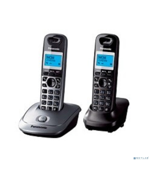 Телефон беспроводной (DECT) Panasonic KX-TG2512RU1 Доп трубка в комплекте, АОН, Caller ID, спикерфон, полифония