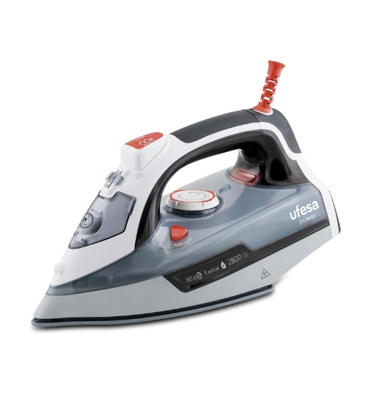 Утюг Ufesa PV3285 POWER серый/белый, 2800 Вт, 30 г/мин, 180 г/мин, 330 мл