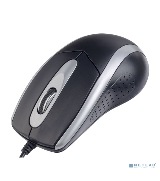 Мышь проводная Perfeo TOUR черный/серебристый, 1000 dpi, USB, кнопки - 3