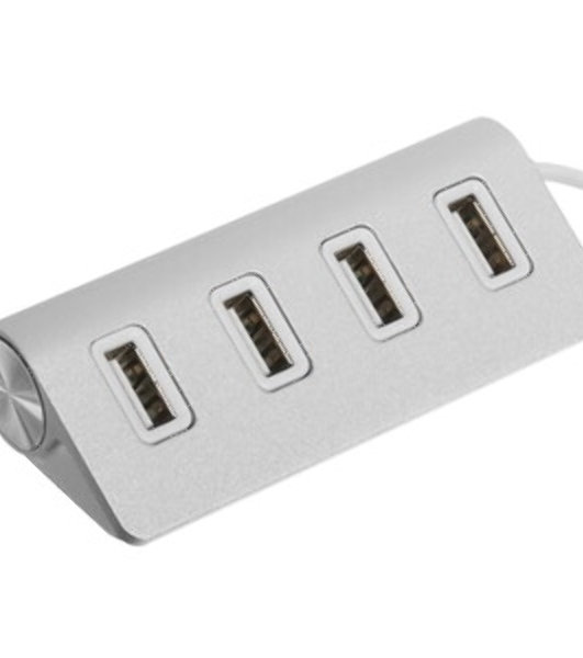 Разветвитель Rexant 4 USB-port серебристый