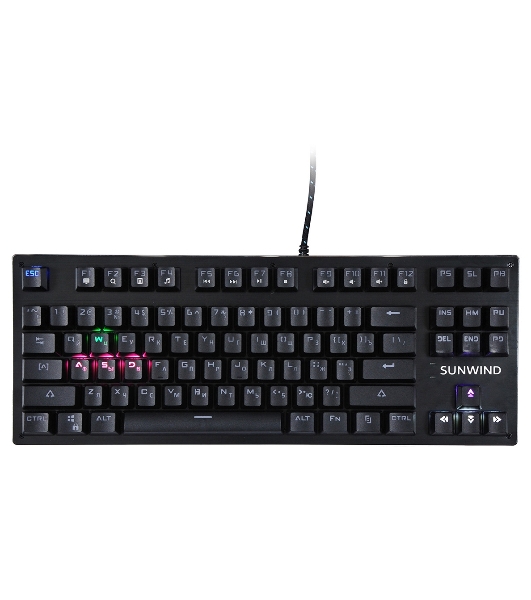 Клавиатура SunWind SW-K900G проводная, USB Type-A, чёрный