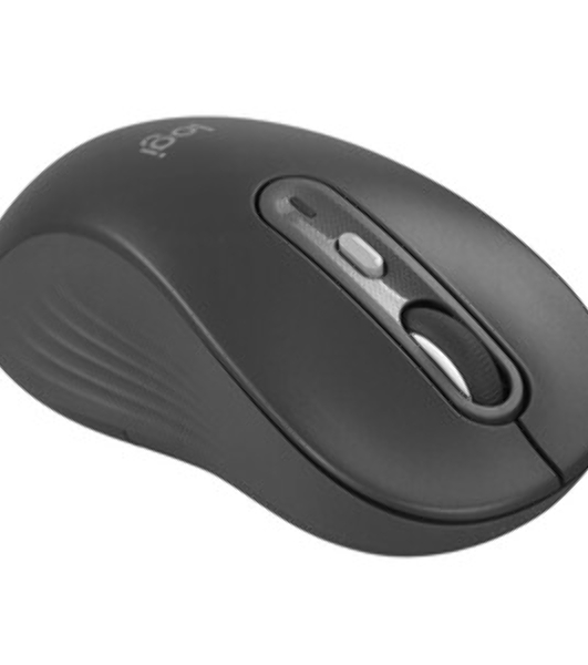 Мышь беспроводная Logitech M750 L Large графитовый, 4000 dpi, радиоканал, Bluetooth, USB, кнопки - 5