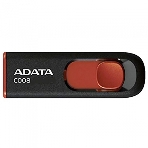Флешка USB ADATA Classic C008 (AC008-16G-RKD), 16Gb, USB 2.0, R/W 30/6, черный/красный, фото2