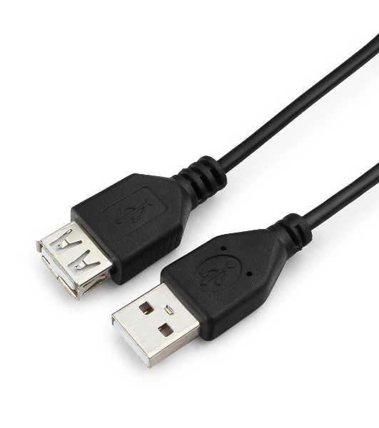 Кабель удлинительГарнизонUSB 2.0, AM/AF, 0.5м, пакет (GCC-USB2-AMAF-0.5M)