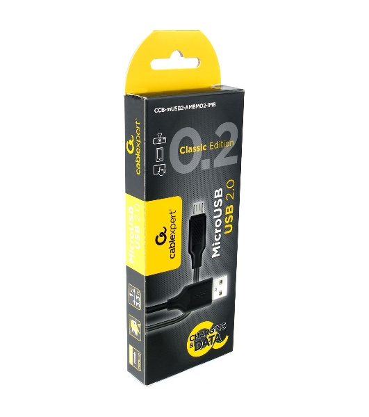 Кабель Micro USB кабель Cablexpert CCB-mUSB2-AMBMO2-1MB