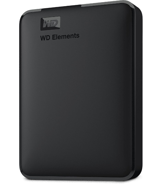 Внешний HDD 2.5' Western Digital Elements Portable, 4TB, USB 3.2 Gen 1 Type-A, 5400 rpm, черный