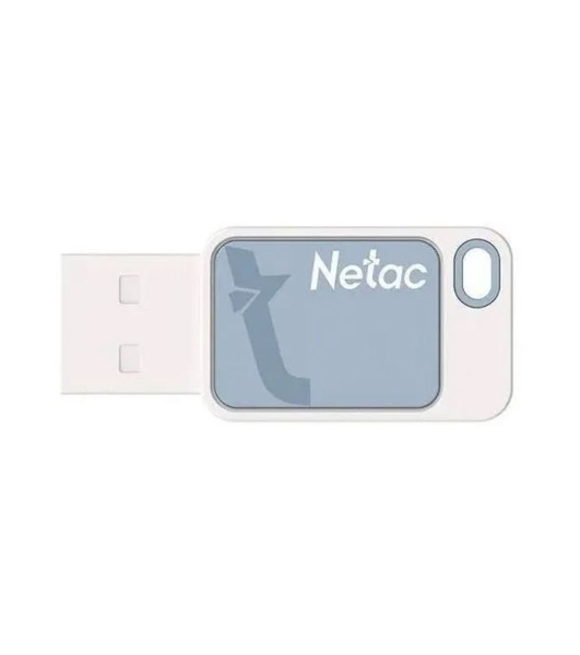 Флешка USB Netac UA31 (NT03UA31N-016G-20BL), 16Gb, USB 2.0, R/W 110/45, синий/белый