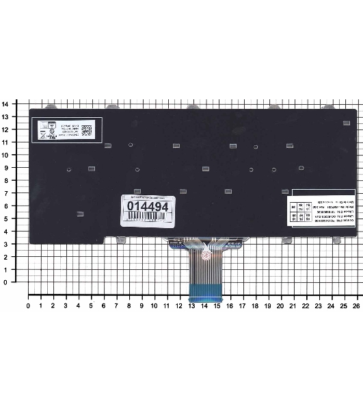 Клавиатура для ноутбука Dell E5250 E7250 черная без подсветки