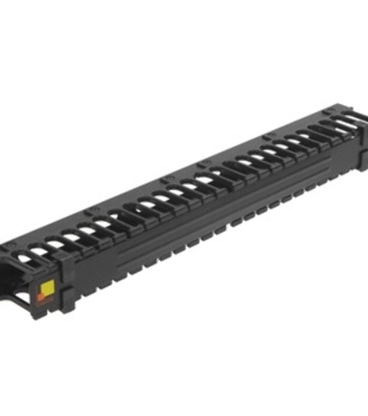 Органайзер LANMASTER (LAN-ORG/CV-1U) кабельный 19' c крышкой. 1U