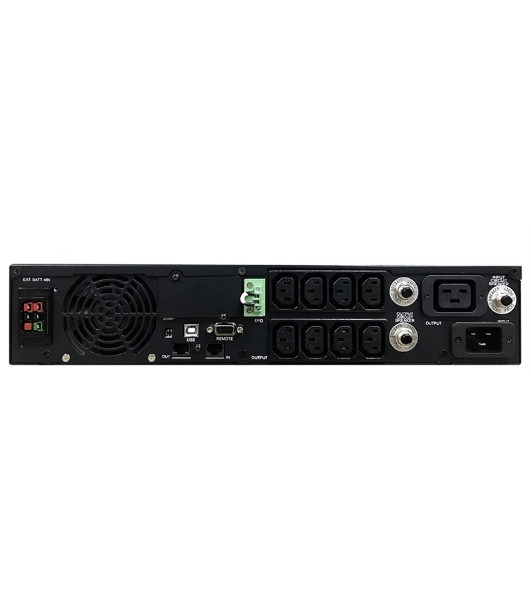 Источник бесперебойного питания Powercom Smart King RT SRT-2000A LCD 1800Вт 2000ВА черный