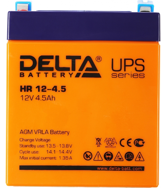 Батарея для ИБП Delta HR 12-4.5 (12V, 4.5Ah)