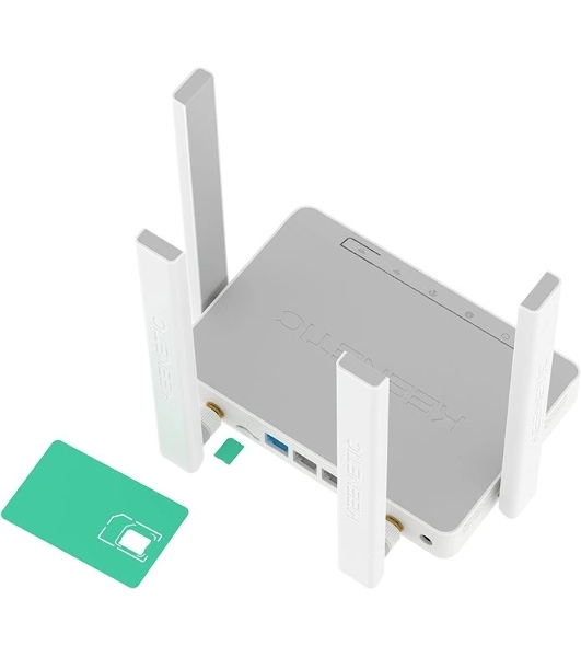 Роутер беспроводной Keenetic Runner 4G (KN-2212) с модемом 4G, Mesh Wi-Fi N300 и 4-портовым Smart-коммутатором